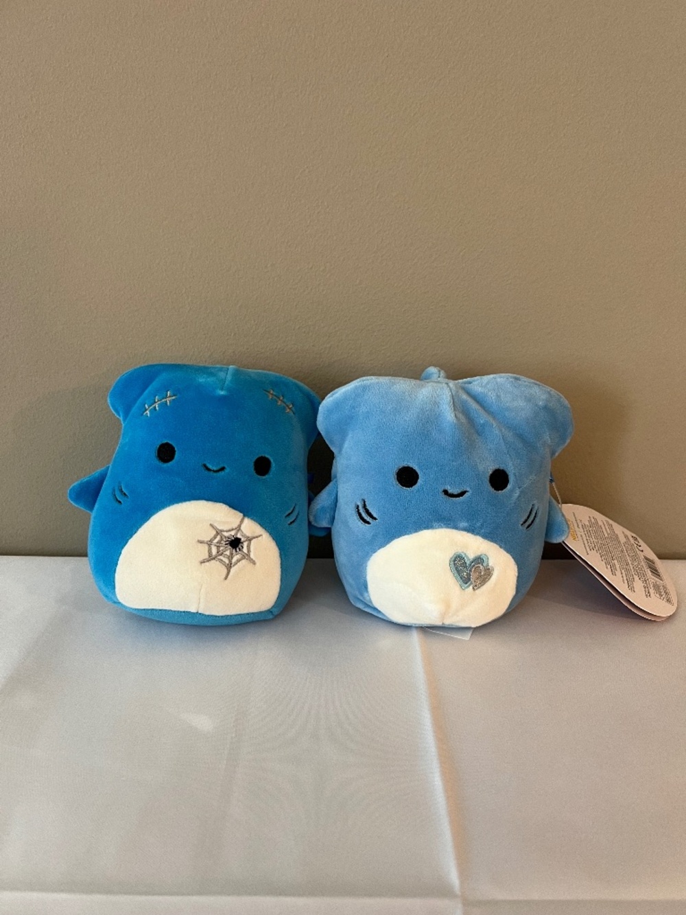2 Nitro The Shark Squishmallows 5" Halloween and Valentines Day Plush NWT Soft